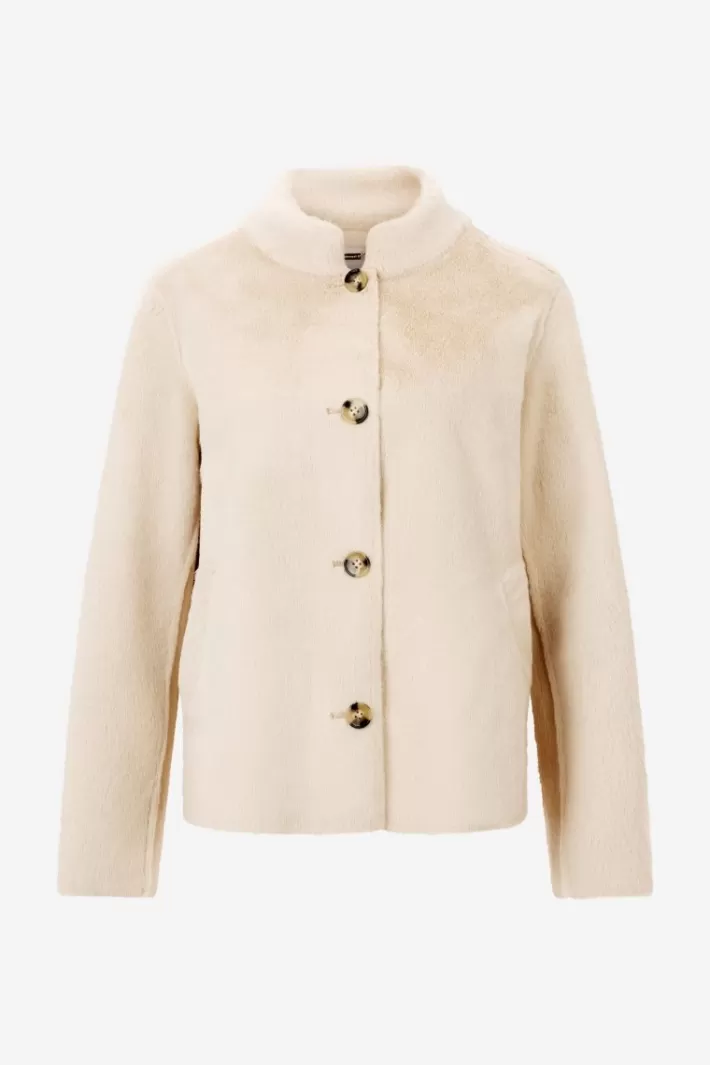 Damen Rich & Royal Übergangsjacke Aus Fake Fur