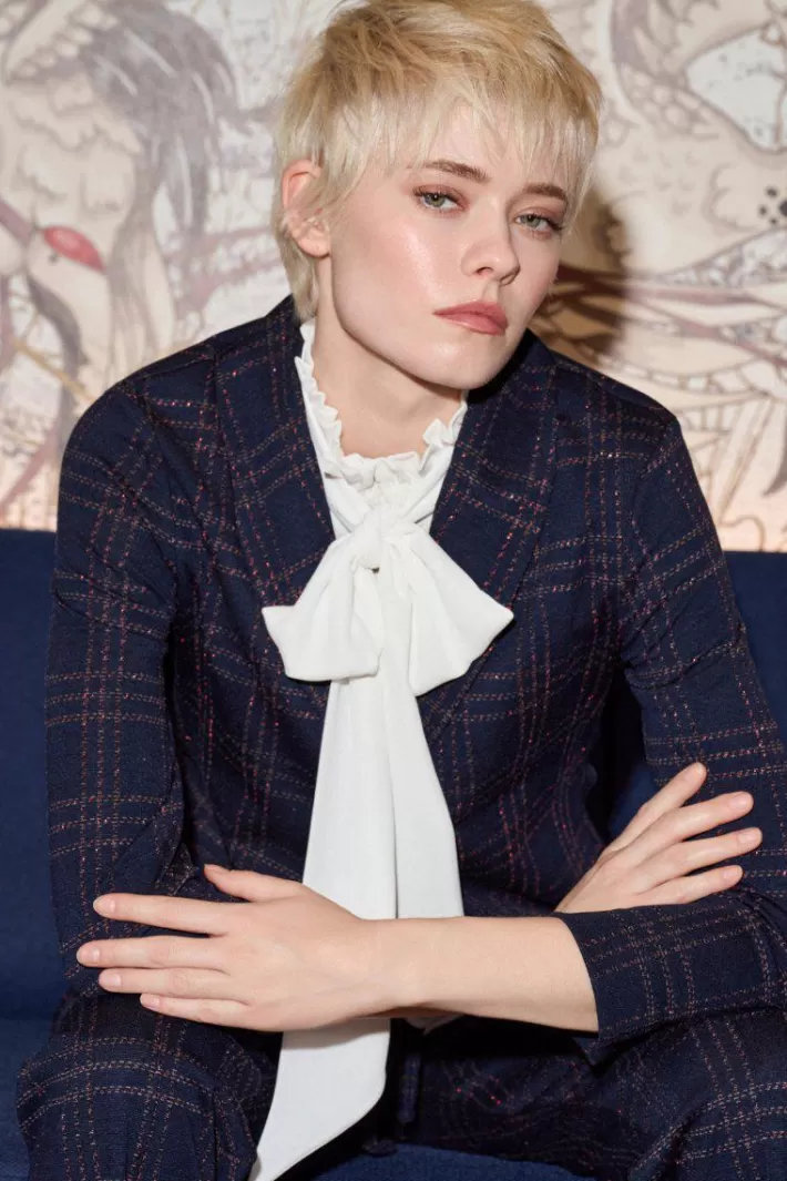 Damen Rich & Royal Blazer Mit Karomuster