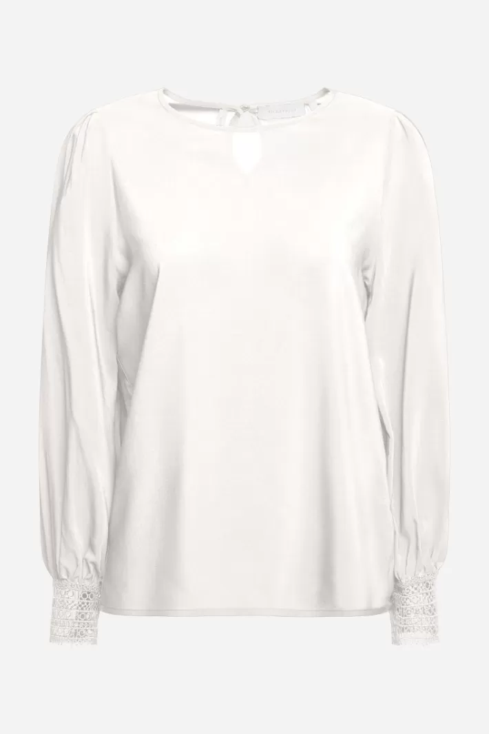 Damen Rich & Royal Bluse Mit Manschetten Aus Spitze