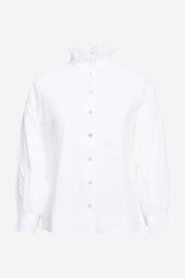 Damen Rich & Royal Bluse Mit Rüschenkragen