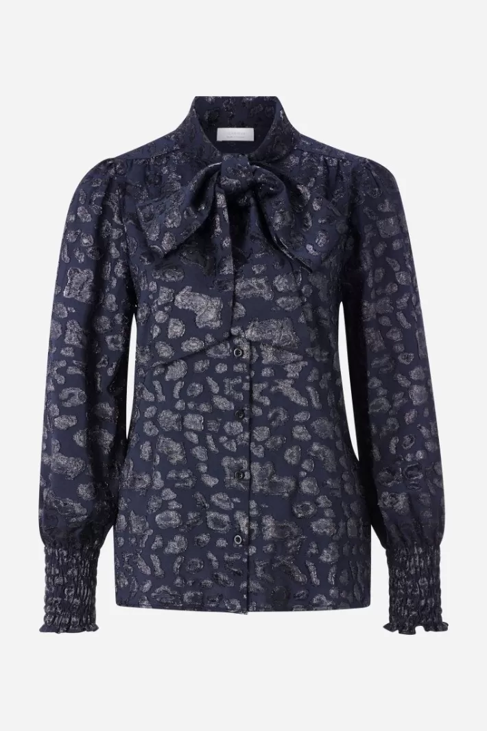 Damen Rich & Royal Bluse Mit Schleifenkragen