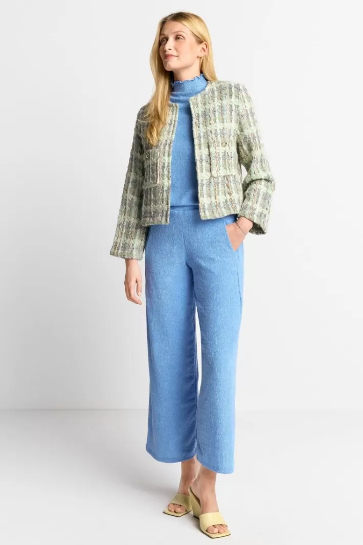 Damen Rich & Royal Bouclé-Jacke Mit Rundhalsausschnitt