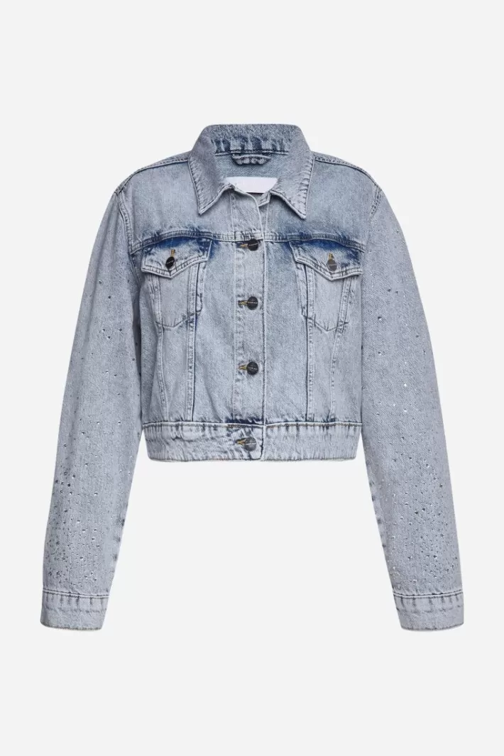 Damen Rich & Royal Denim-Jacke Mit Strassdetails