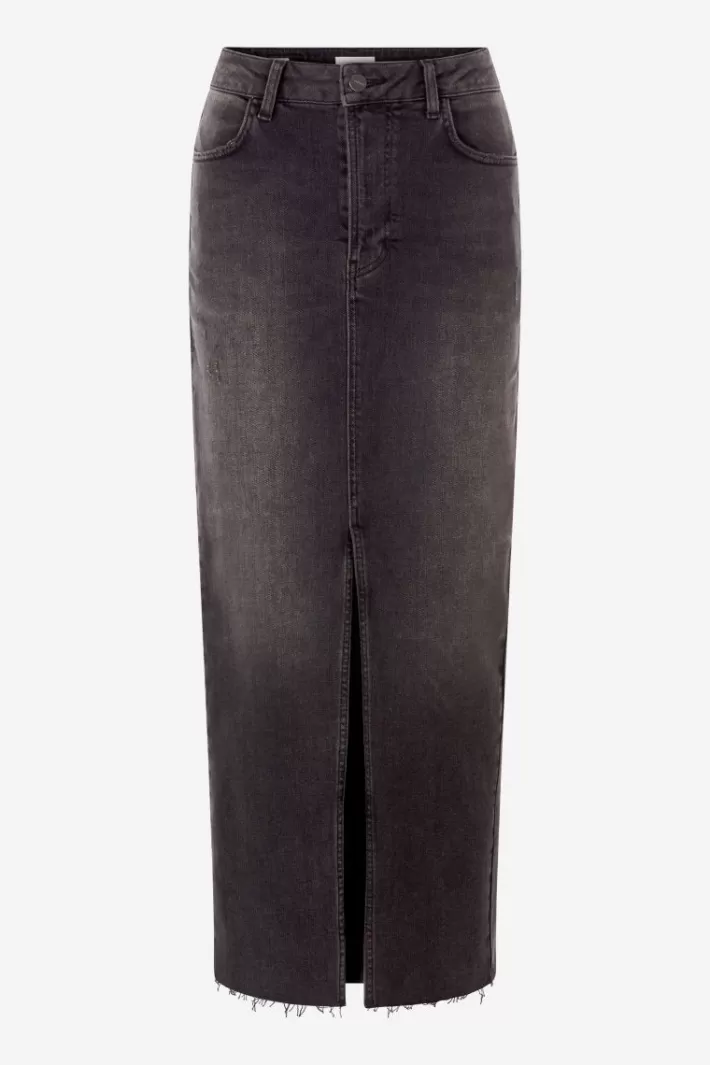 Damen Rich & Royal Denim-Rock Mit Schlitz