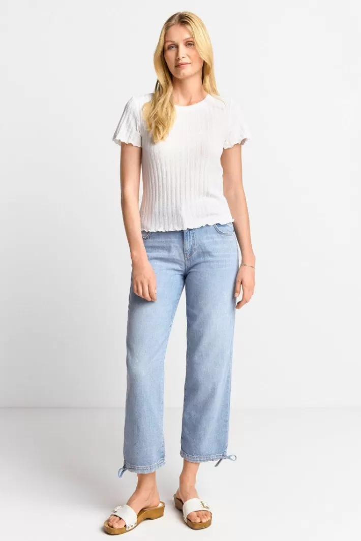 Damen Rich & Royal Figurbetontes Rib-Shirt