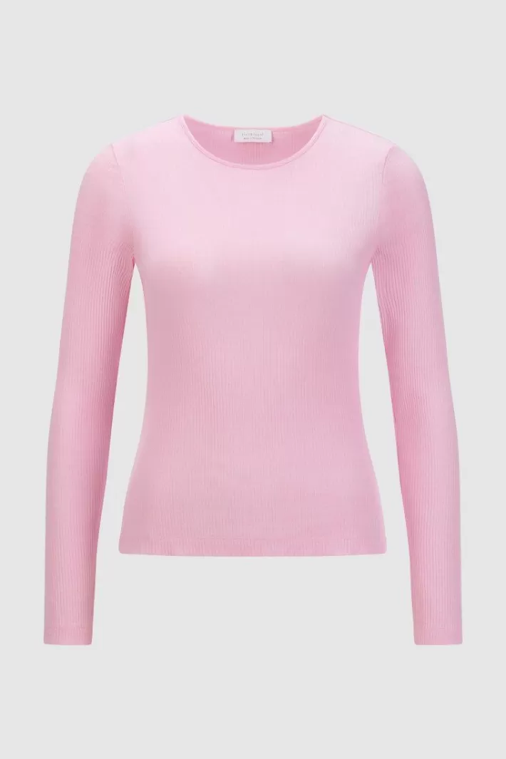 Damen Rich & Royal Geripptes Longsleeve
