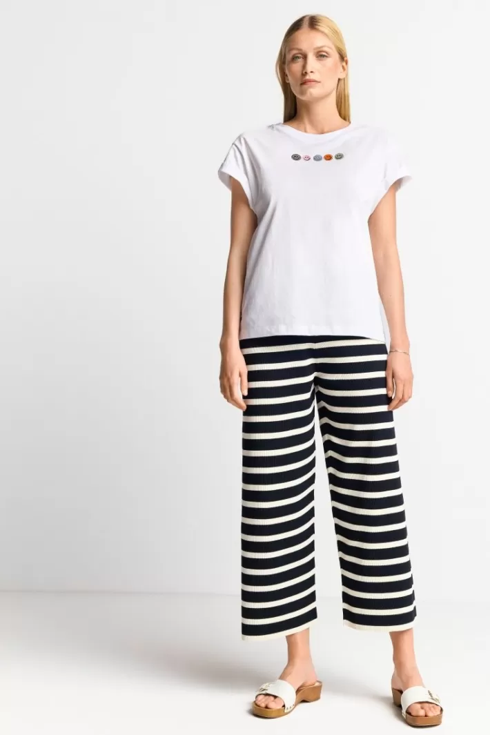 Damen Rich & Royal Gestreifte Strick-Culotte