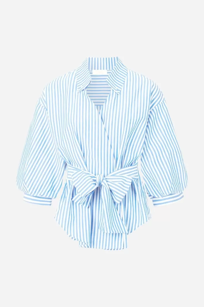 Damen Rich & Royal Gestreifte Wickelbluse