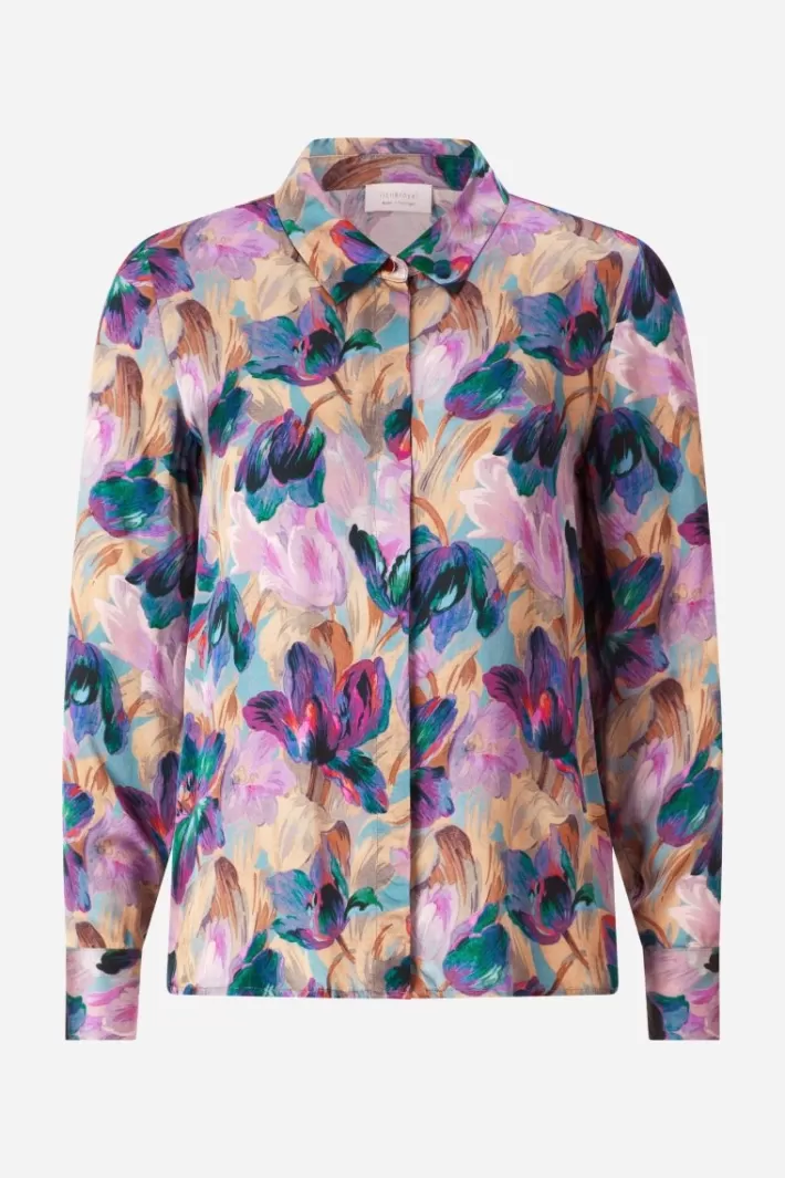 Damen Rich & Royal Hemdkragenbluse Mit Blumenprint