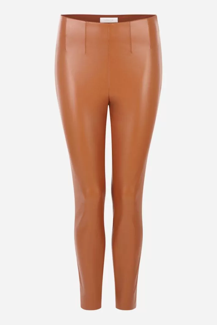 Damen Rich & Royal Knöchellange Kunstleder-Leggings