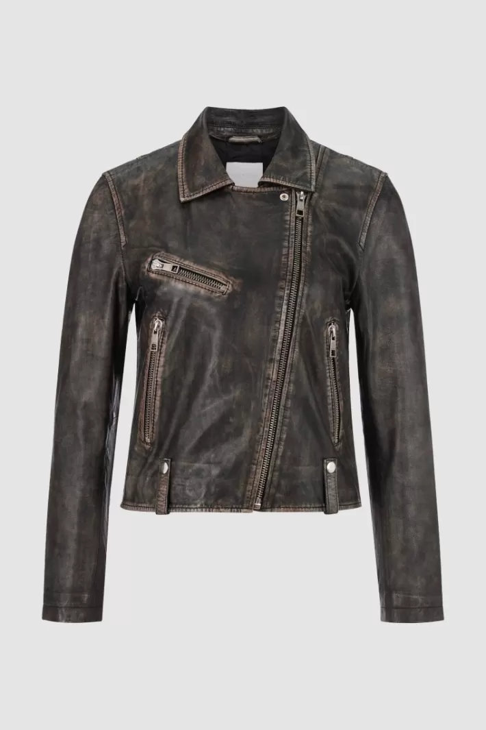 Damen Rich & Royal Lederjacke