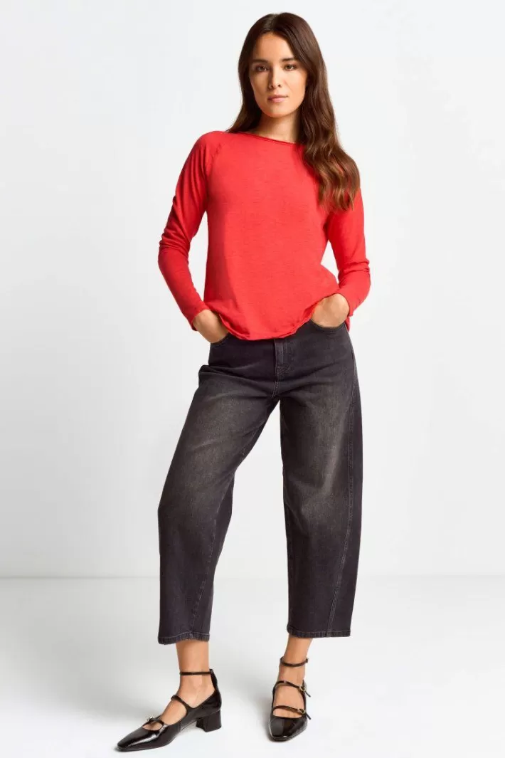 Damen Rich & Royal Longsleeve Aus Baumwolle