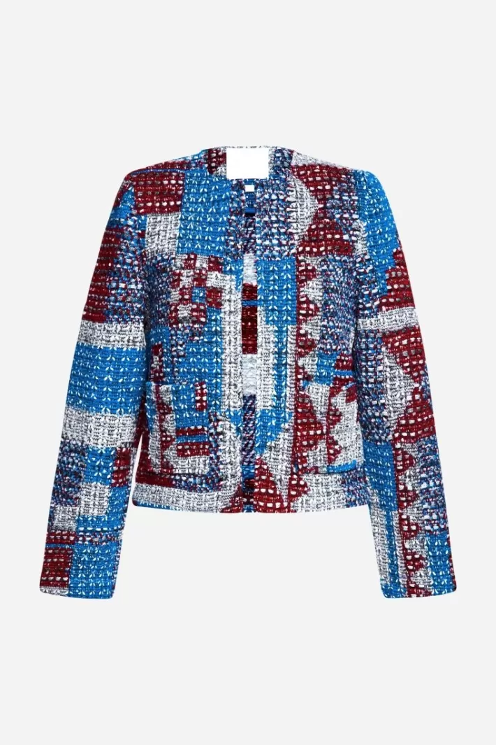 Damen Rich & Royal Mehrfarbige Bouclé-Jacke