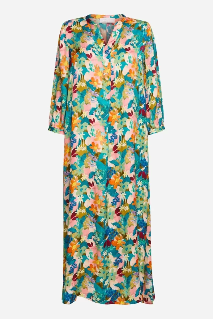 Damen Rich & Royal Midikleid Mit Buntem Blumenprint