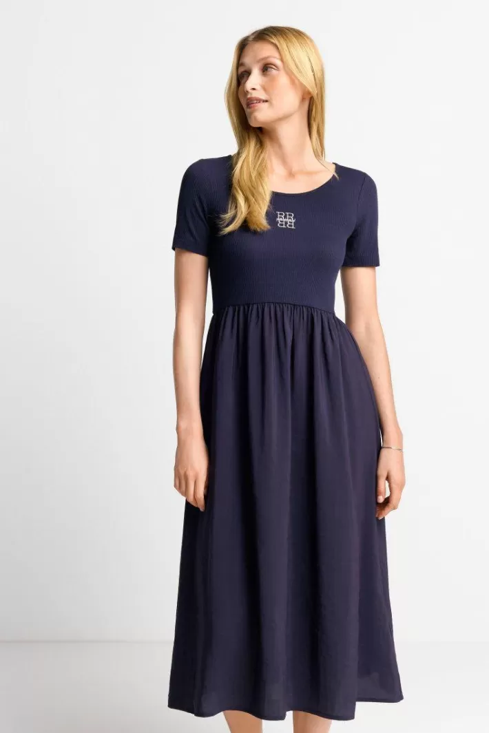 Damen Rich & Royal Midikleid Mit Logostickerei