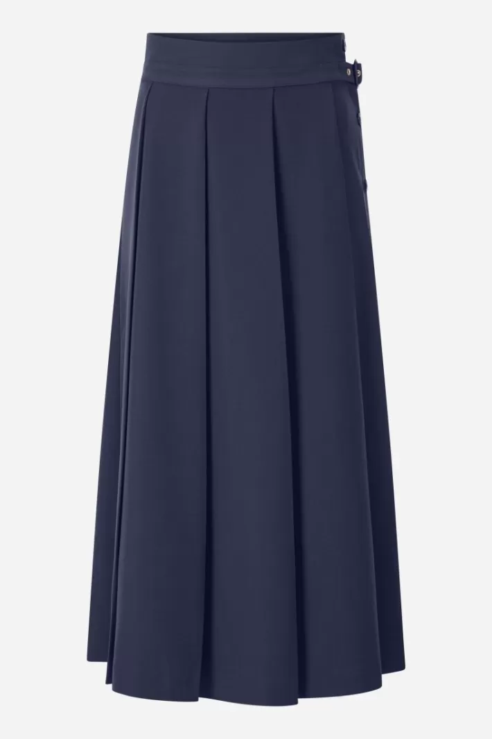 Damen Rich & Royal Midirock Mit Seitlicher Knopfleiste