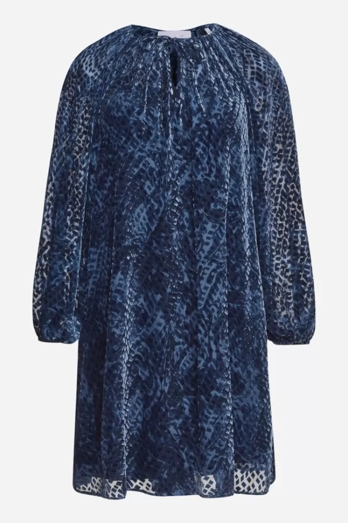 Damen Rich & Royal Mini-Blusenkleid Aus Samt
