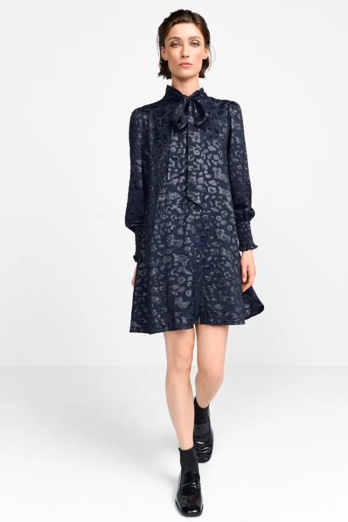 Damen Rich & Royal Minikleid Mit Schleifenkragen