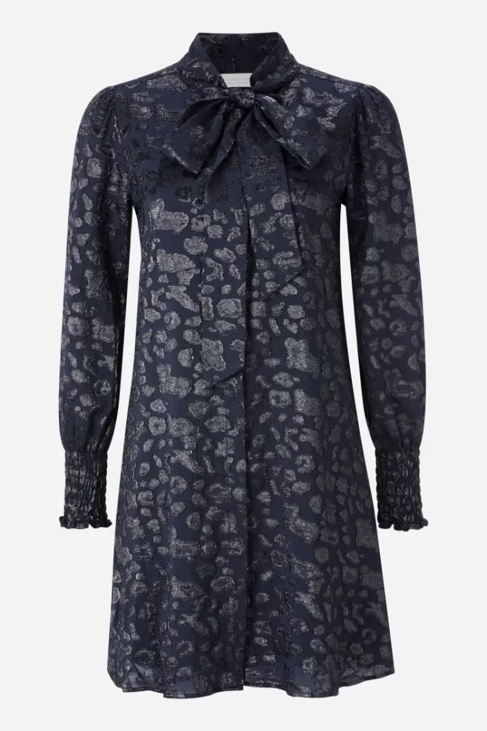 Damen Rich & Royal Minikleid Mit Schleifenkragen