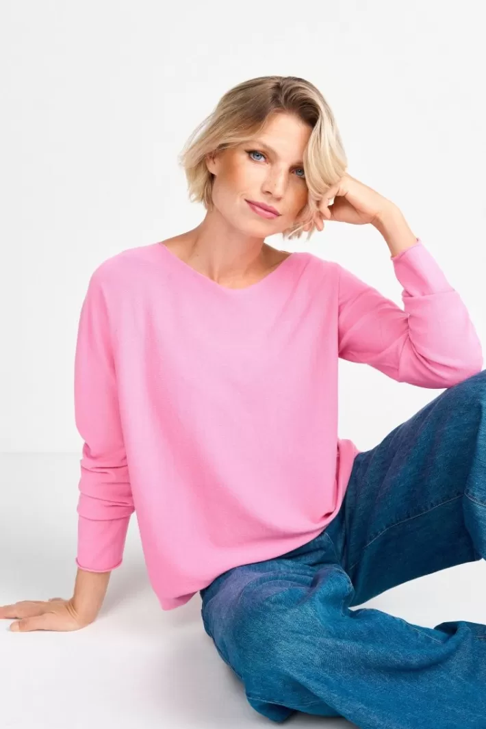 Damen Rich & Royal Nahtloser Feinstrickpullover