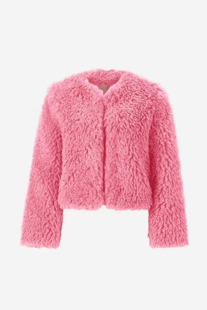 Damen Rich & Royal Offene Kunstfelljacke