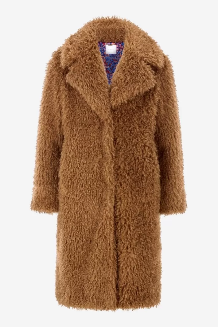 Damen Rich & Royal Oversized-Mantel Aus Kustfell