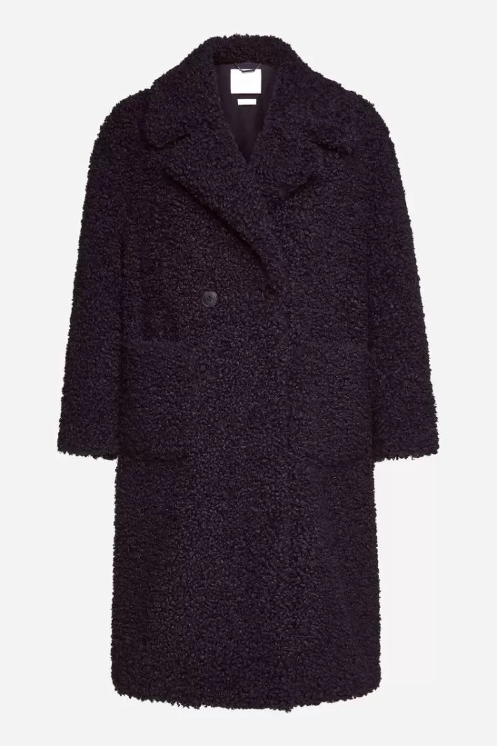 Damen Rich & Royal Oversized-Mantel Aus Teddyfell
