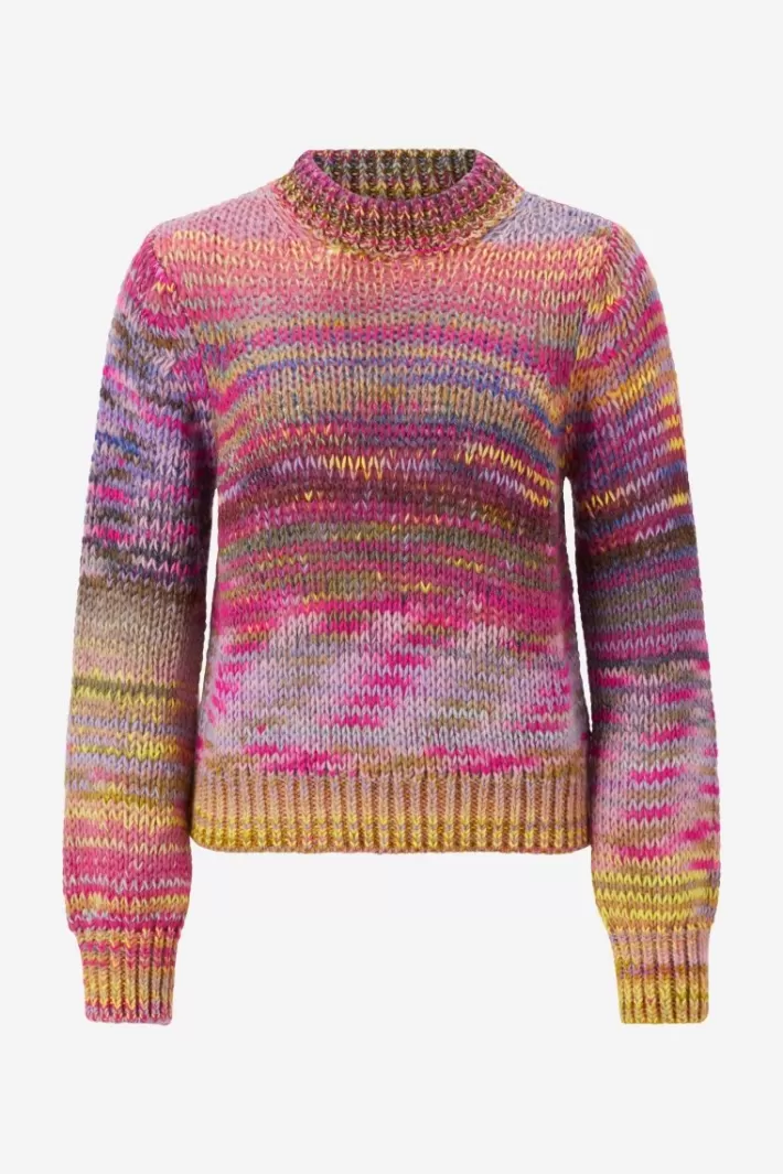 Damen Rich & Royal Pullover Aus Buntem Melange-Strick