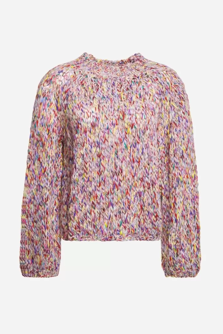Damen Rich & Royal Pullover Aus Melangestrick