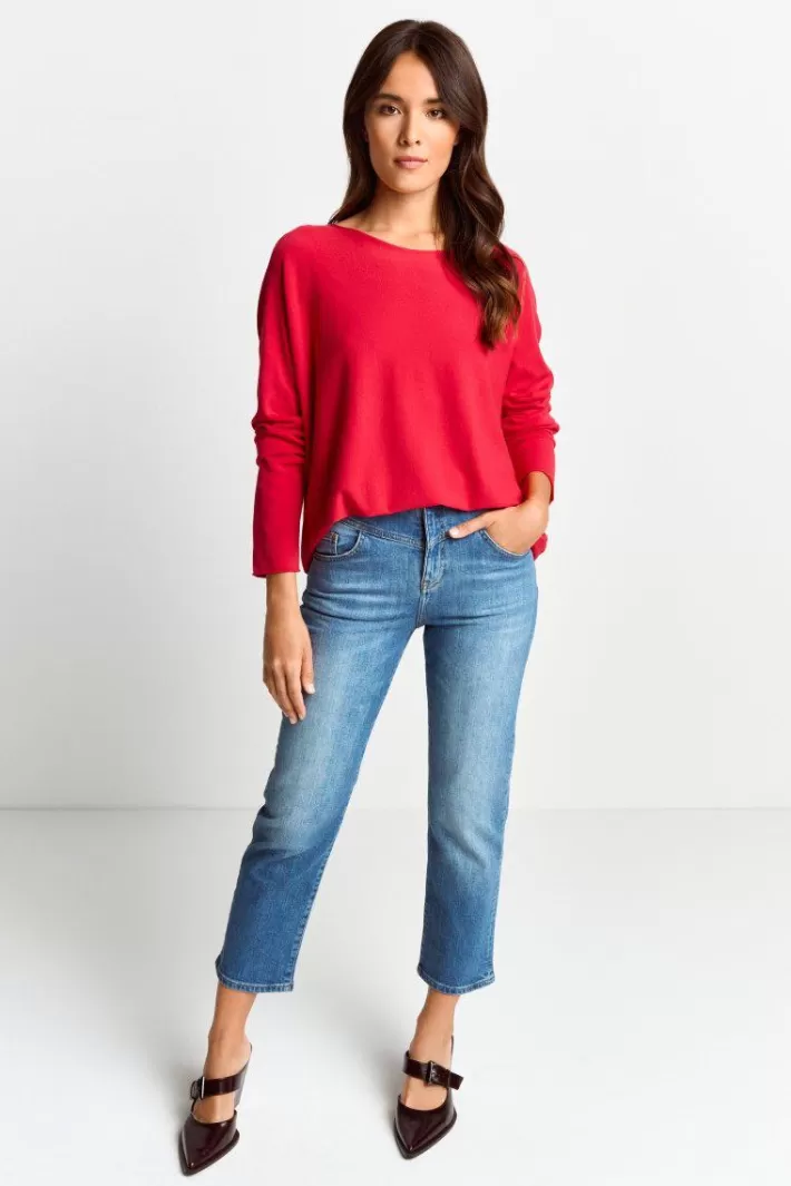 Damen Rich & Royal Pullover Mit U-Boot-Ausschnitt