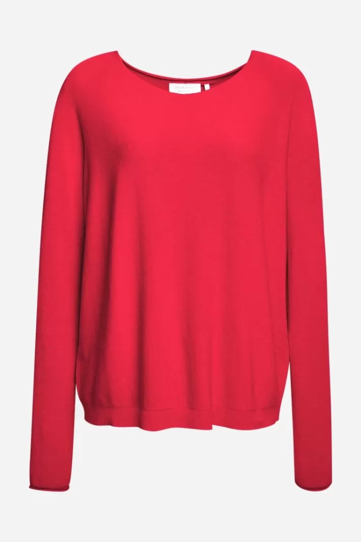 Damen Rich & Royal Pullover Mit U-Boot-Ausschnitt