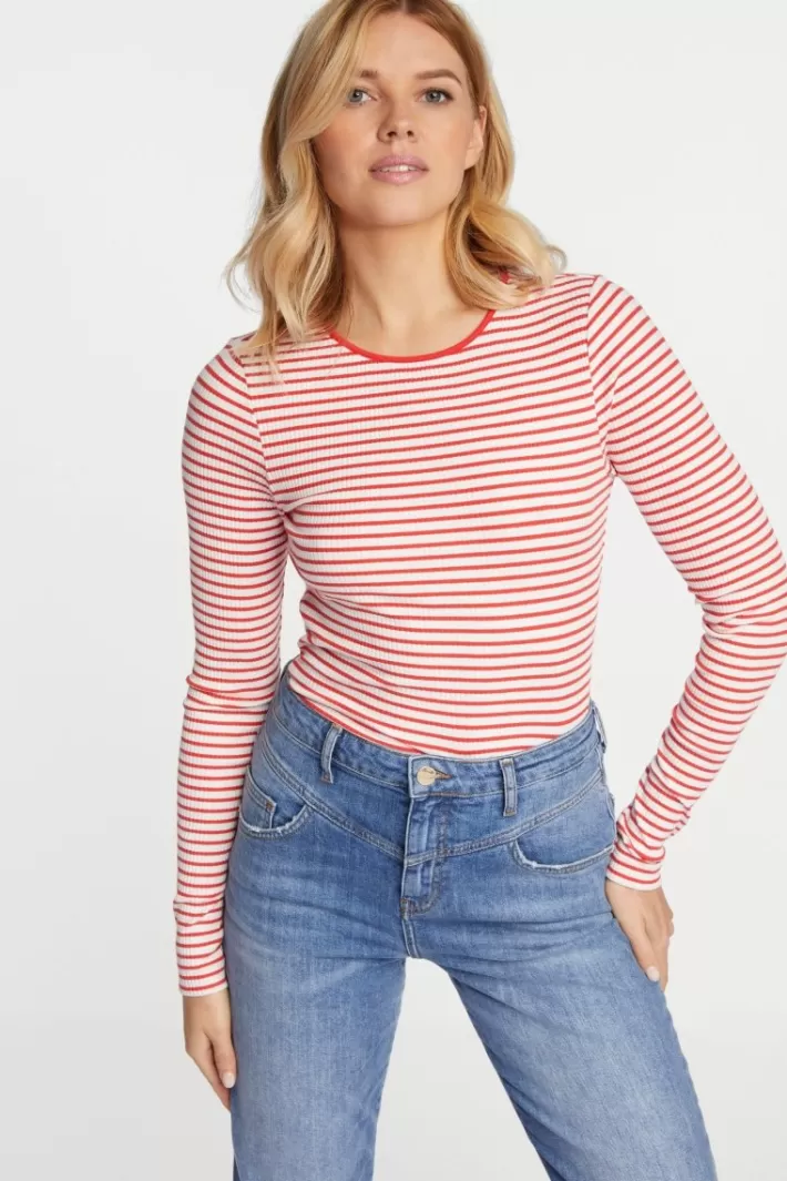 Damen Rich & Royal Rib-Longsleeve