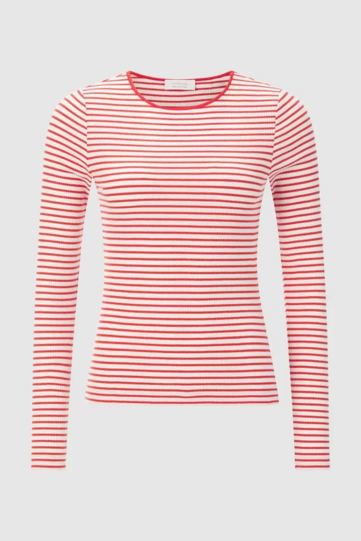 Damen Rich & Royal Rib-Longsleeve