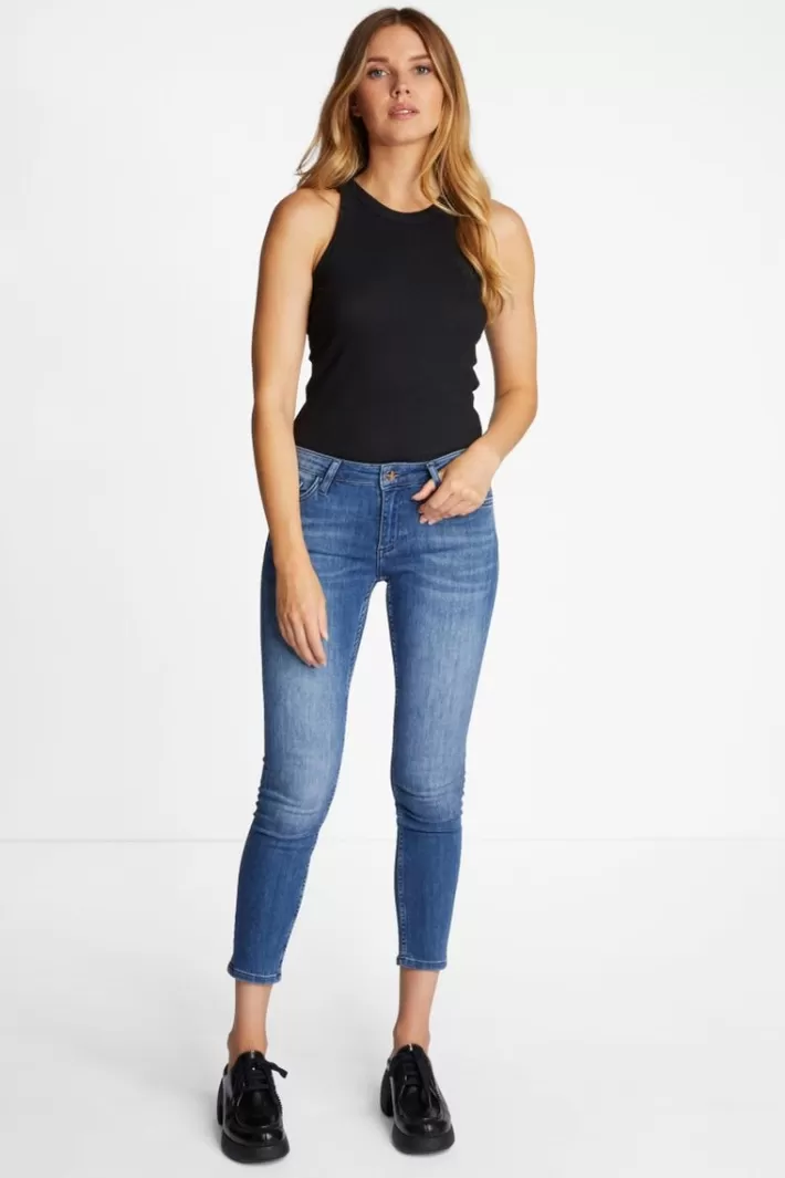 Damen Rich & Royal Rib-Top In Bodycon-Fit