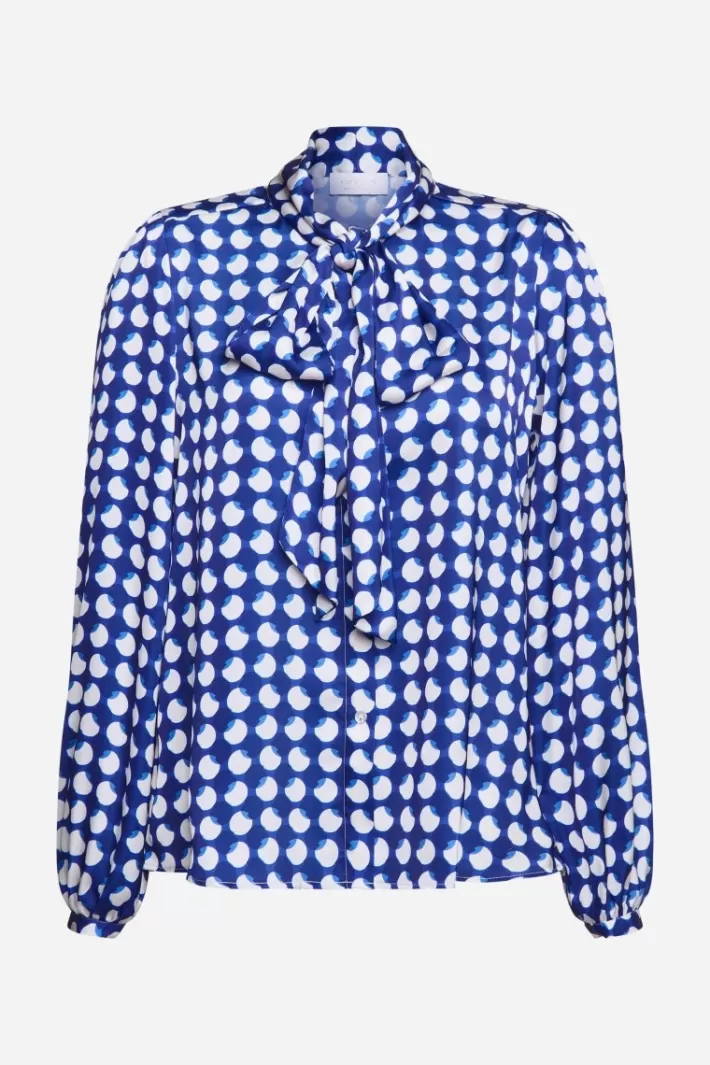Damen Rich & Royal Schluppenbluse Mit Frill-Kragen