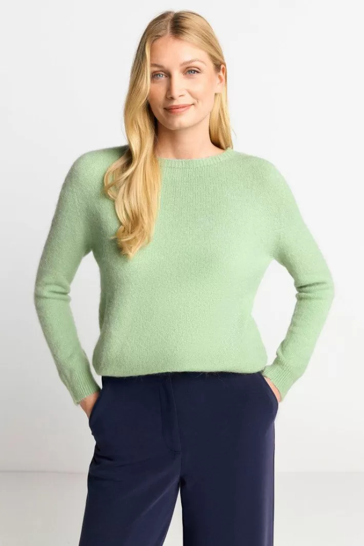 Damen Rich & Royal Strickpullover Aus Weichem Materialmix