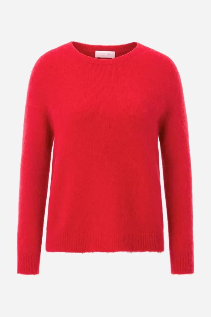 Damen Rich & Royal Strickpullover Aus Weichem Materialmix