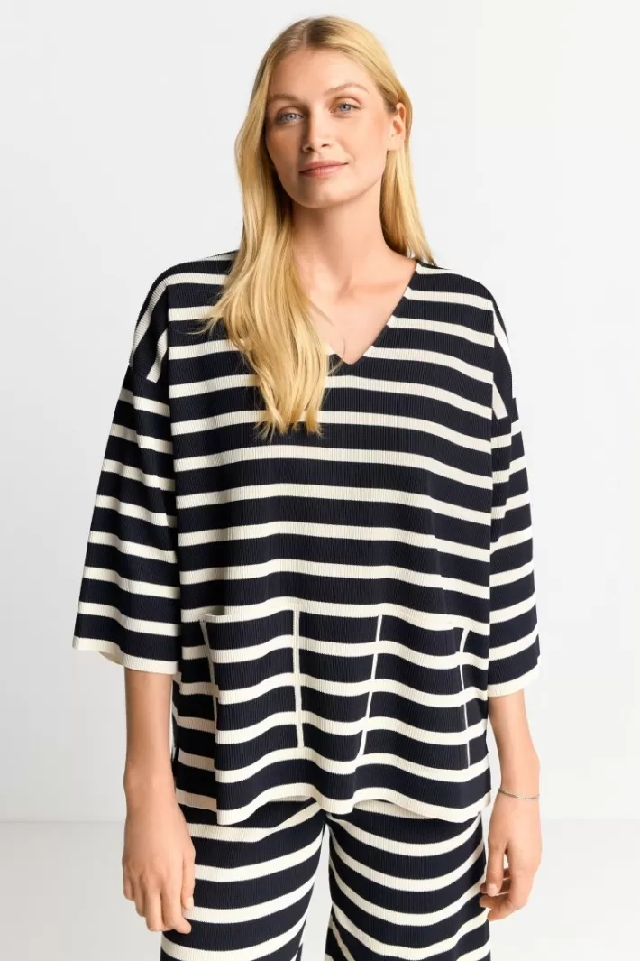 Damen Rich & Royal Sweatshirt Mit Tiefem V-Neck