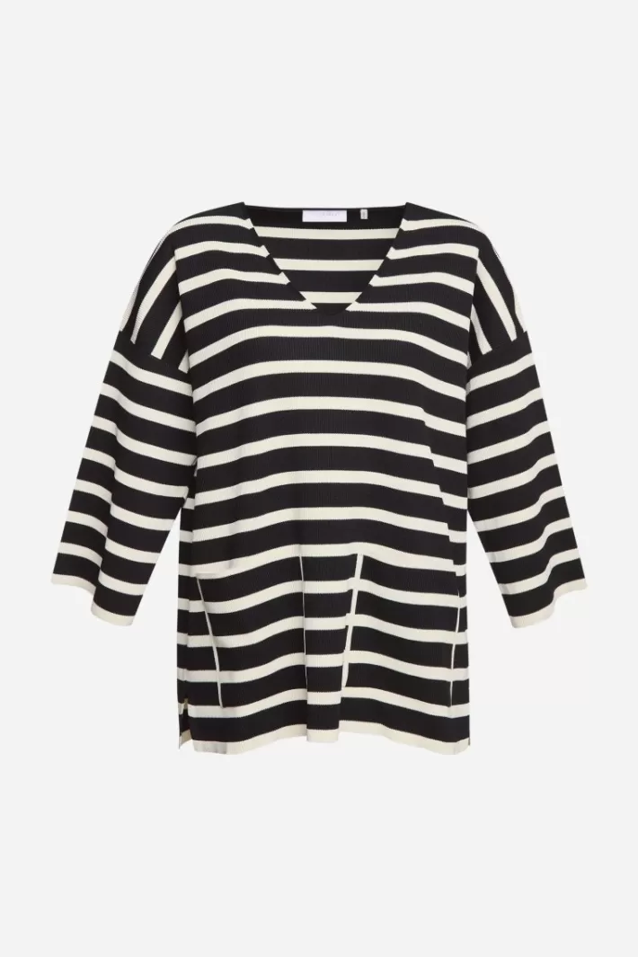 Damen Rich & Royal Sweatshirt Mit Tiefem V-Neck