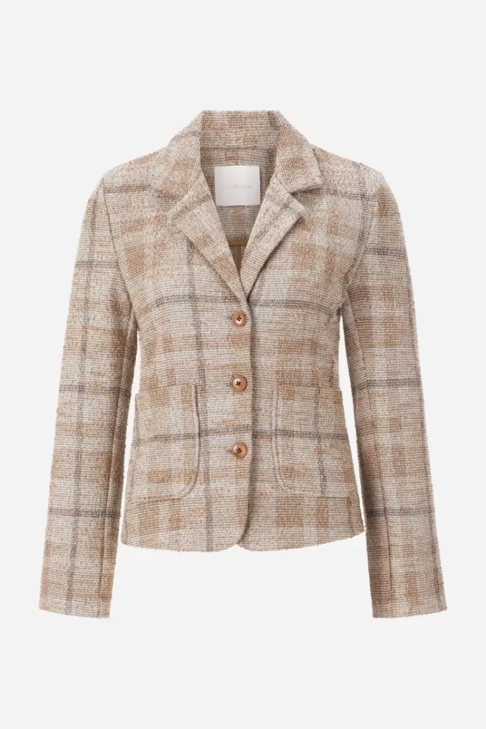 Damen Rich & Royal Taillierter Blazer Mit Karomuster