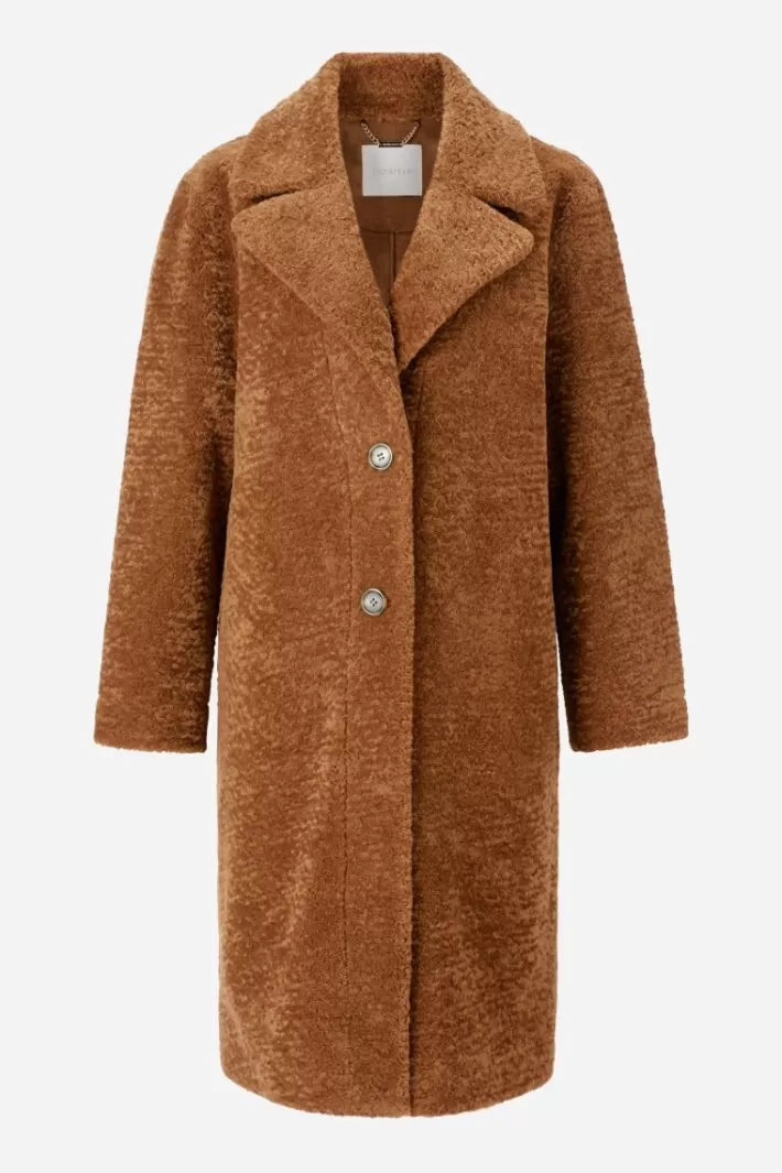 Damen Rich & Royal Teddy-Mantel Mit Reverskragen