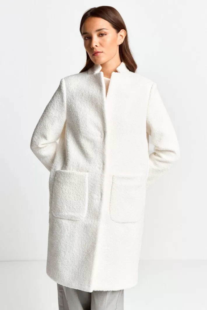 Damen Rich & Royal Teddy-Mantel Mit Stehkragen