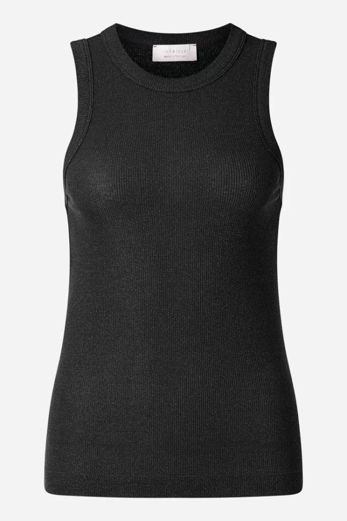 Damen Rich & Royal Top Mit Glanzeffekt