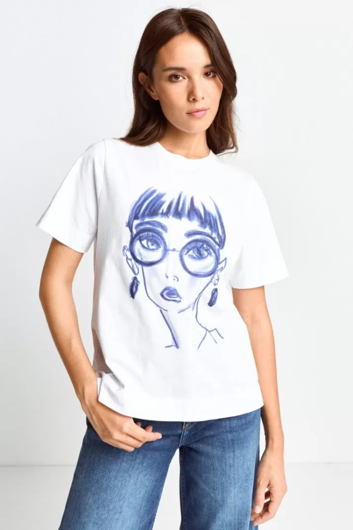 Damen Rich & Royal T-Shirt Mit Fashion-Print