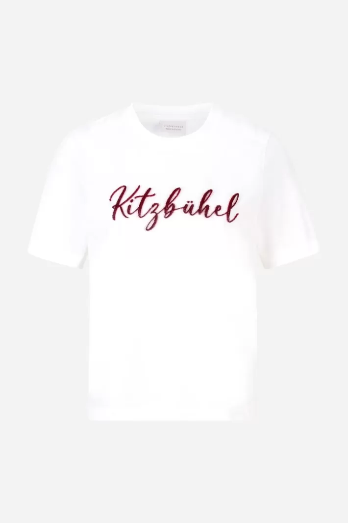 Damen Rich & Royal T-Shirt Mit Flockdruck