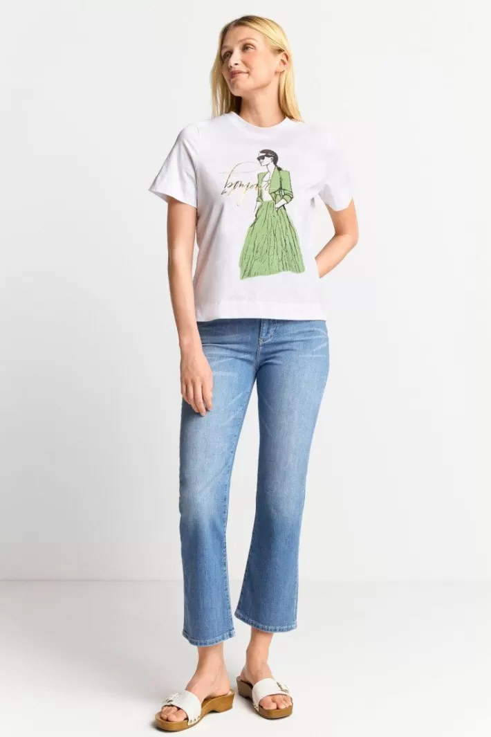 Damen Rich & Royal T-Shirt Mit Illustrations-Print
