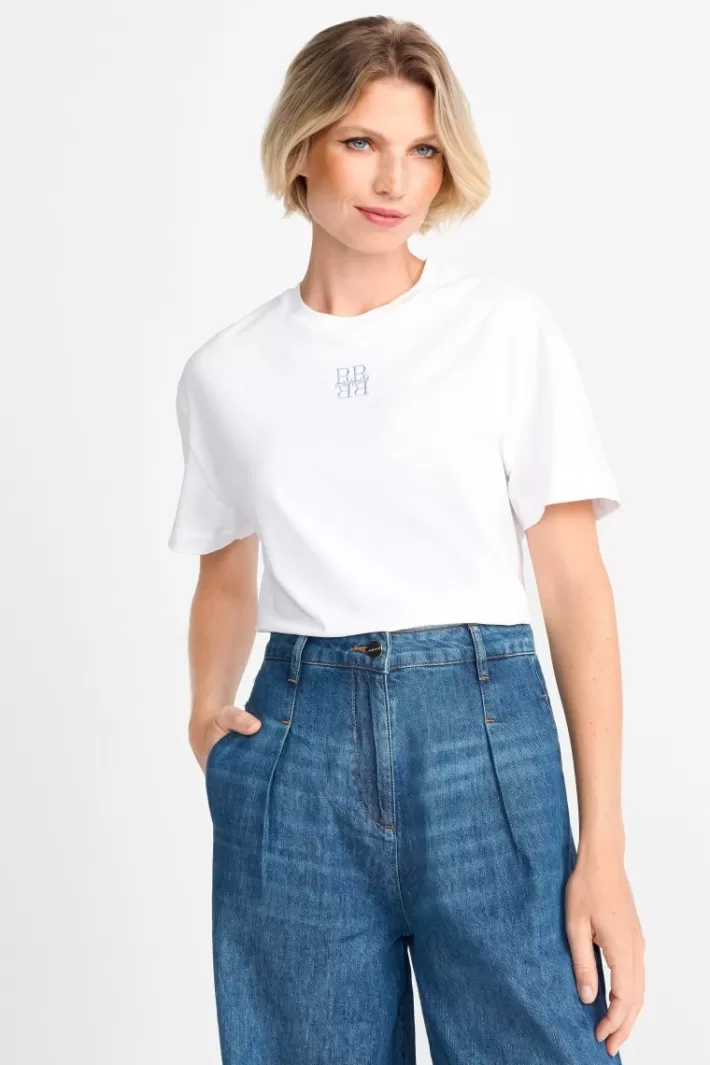 Damen Rich & Royal T-Shirt Mit Logostickerei