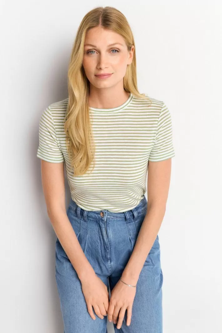 Damen Rich & Royal T-Shirt Mit Metallfäden