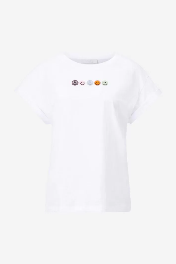 Damen Rich & Royal T-Shirt Mit Strass-Applikationen
