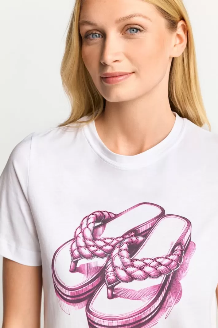 Damen Rich & Royal T-Shirt Mit Strassverziertem Print